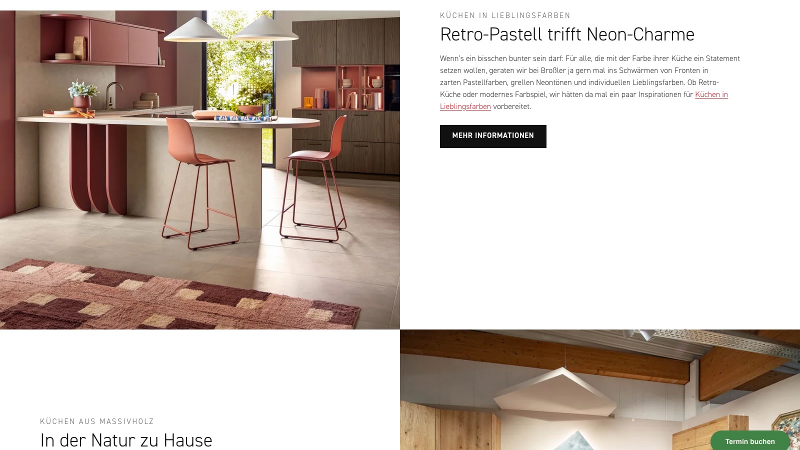 Color world in retro pastel on the new Broßler website