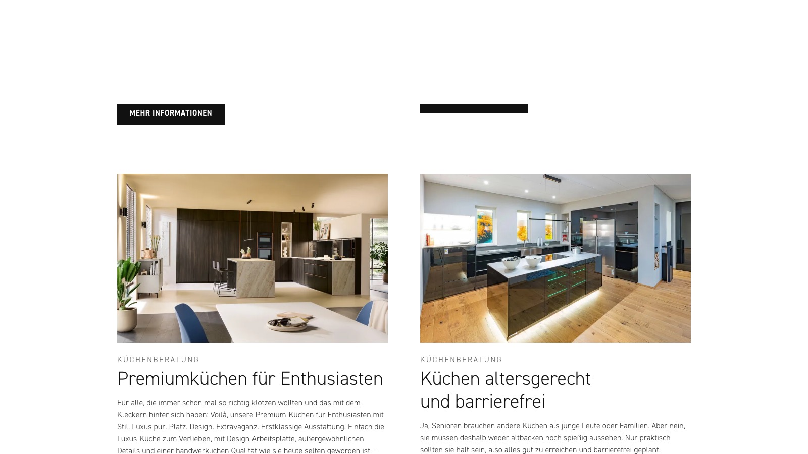 Kitchen inspiration by audience on the new Broßler website